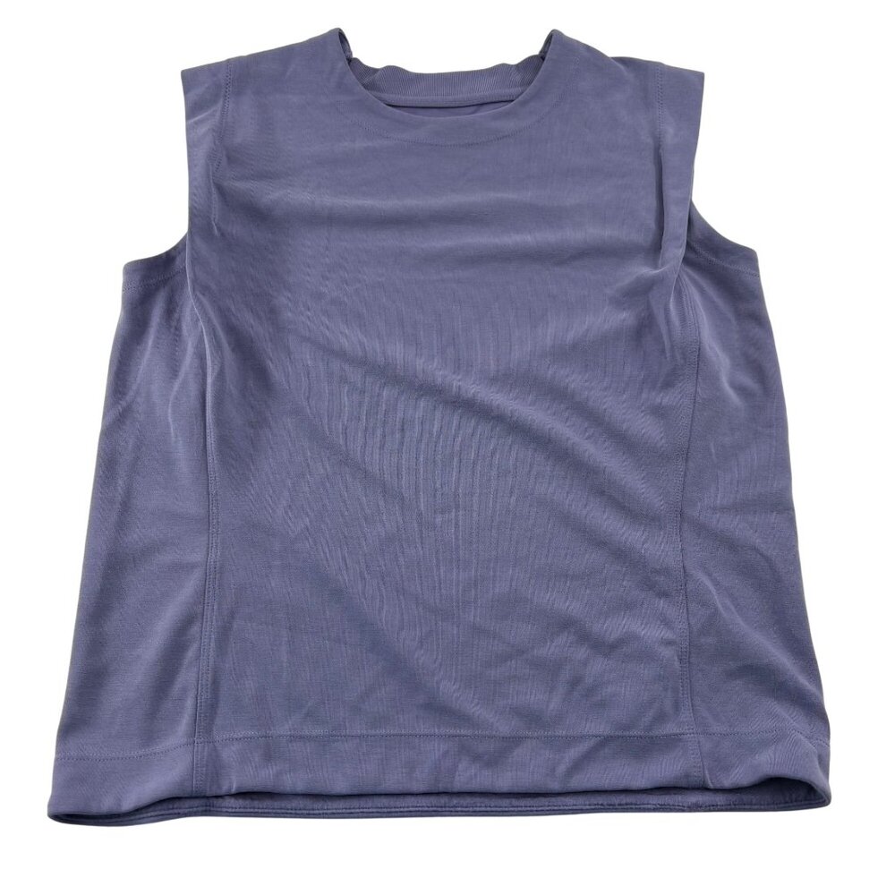 Athleta Sleeveless Lavender Tee Size Small Loose Fit Knit
